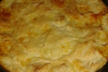Souflé de queijo e presunto