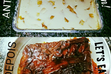 Torta de banana no liquidificador