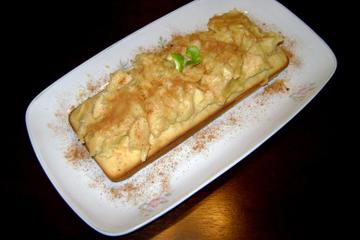 Bolo de maçã cremoso