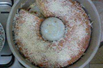 Bolo de leite fervendo