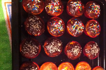Cupcake de cenoura com Brigadeiro