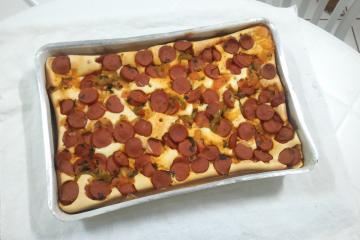 Cachorro quente de forno
