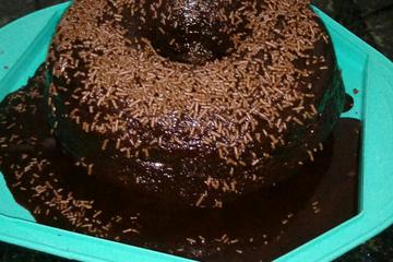 Bolo de chocolate de liquidificador