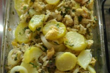 Salada de bacalhau com batata