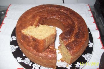 Bolo de maçã com canela