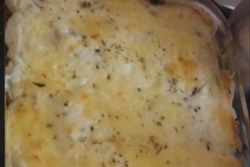 Batata gratinada com atum
