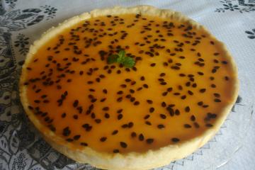 Torta mousse de maracujá