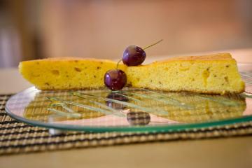 Receita de Bolo de Fubá com Erva Doce