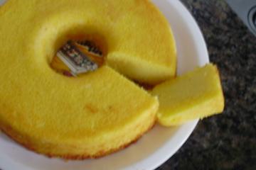 Bolo cremoso de fubá