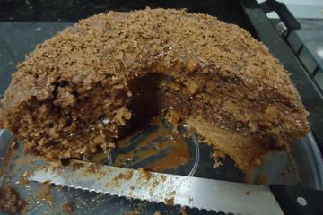 Bolo de chocolate da Lelê