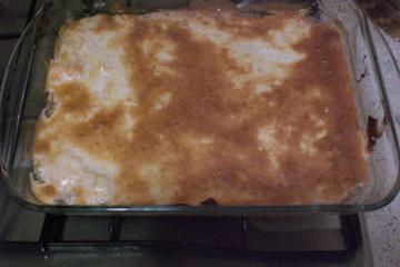 Doce de banana com creme