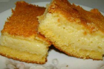 Bolo cremoso simples
