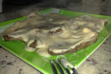 Bife ao creme de palmito