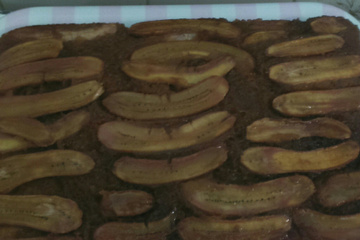 Torta de banana no liquidificador