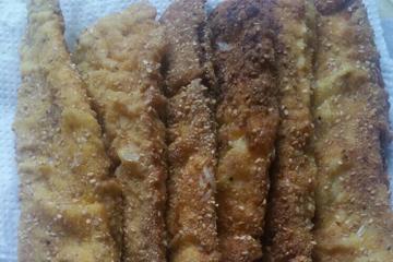 Filé de peixe empanado