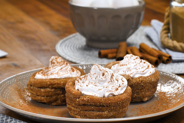 Taça de churros com mousse de chocolate