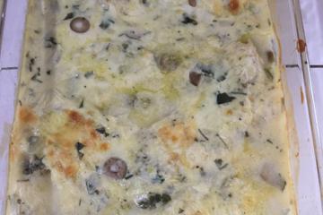 Peixe gratinado