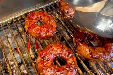 Cebola Recheada com Carne Moída e Bacon