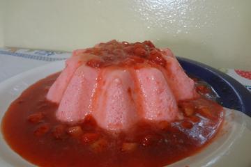Pudim mousse de iogurte