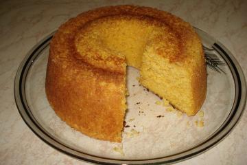 Bolo de milho e milharina