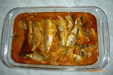 Sardinha na panela de pressão