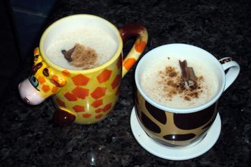 Bebida de milho quente
