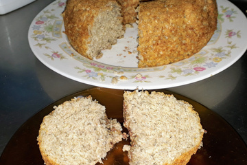 Bolo de banana com quinoa