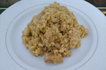 Risoto de gorgonzola e pêra