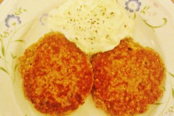 Hambúrguer de atum com aveia