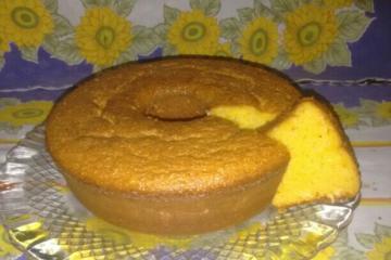 Bolo de milho e milharina