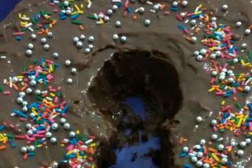 Bolo de chocolate de liquidificador