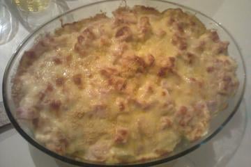 Couve-flor gratinada ao molho branco