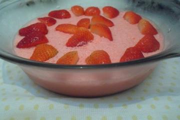 Mousse de morango facílimo