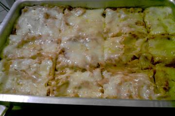 Lasanha de frango cremosa