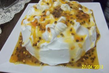 Torta pavê de maracujá
