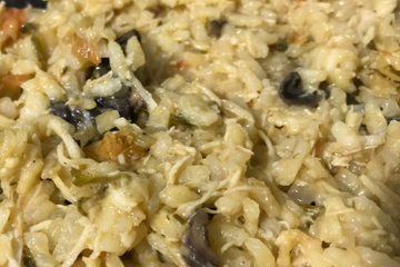 Risoto de cogumelos