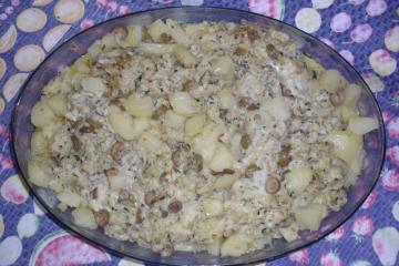 Salada de bacalhau rápida