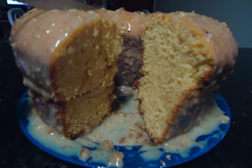 Bolo de amendoim com fubá no liquidificador