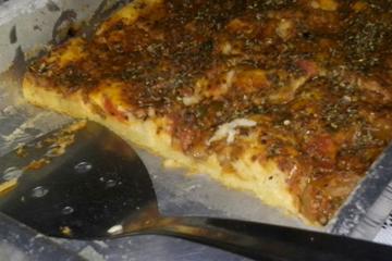 Pizza rápida de liquidificador