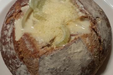 Sopa creme de palmito