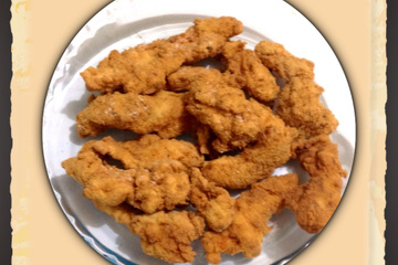 Tirinhas de frango empanadas (sequinhas)