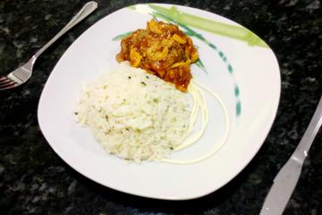 Arroz Piamontese com Almôndegas e molho de Champignon