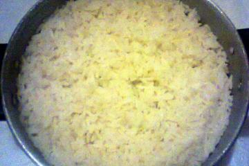 Arroz refogado simples