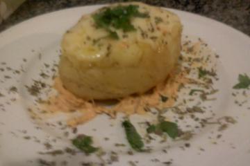 Batata recheada de micro-ondas