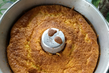 Bolo de milho com coco