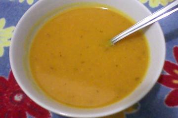 Sopa creme de abóbora