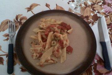 Macarrão com tomate seco