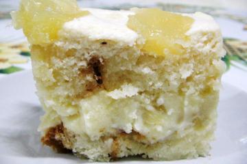 Sobremesa gelada de abacaxi