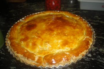 Torta de frango com palmito