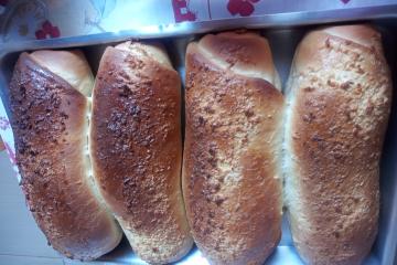 Pão de leite condensado com coco